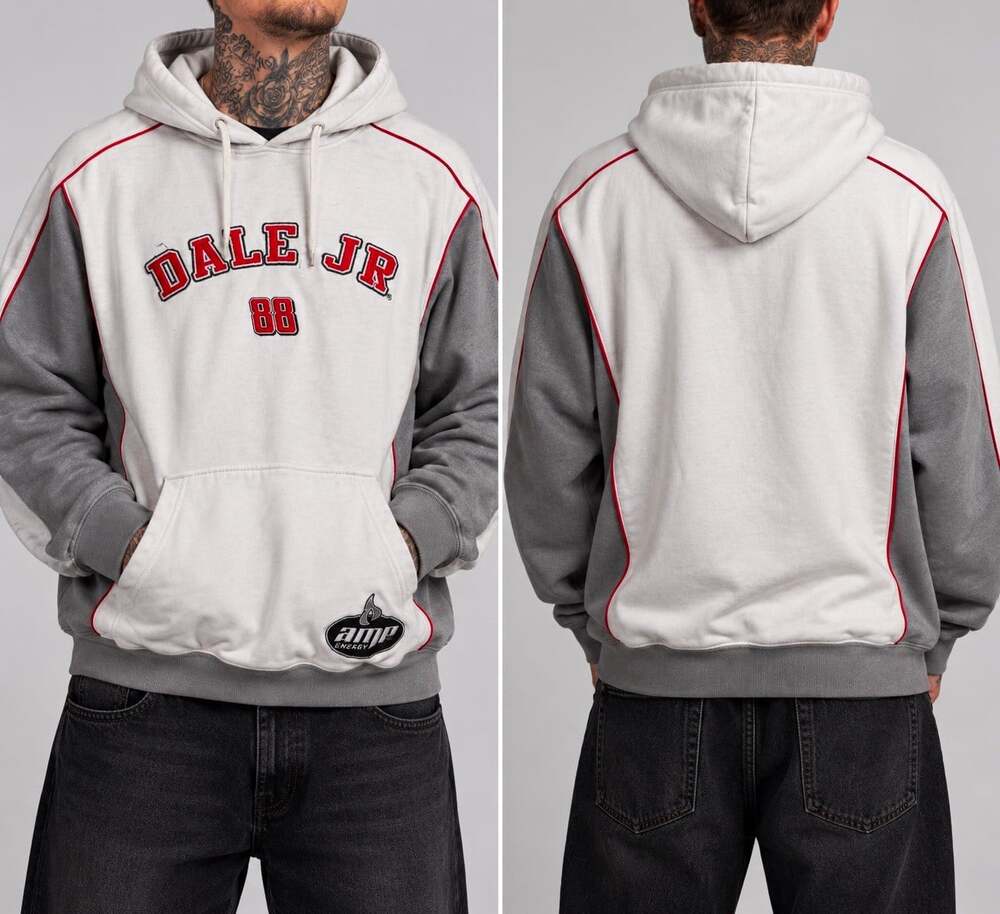 Chase Authentics Dale Earnhardt Jr 88 AMP Energy NASCAR Hoodie Sweatshirt L
